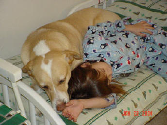 BUCHANANFPC PHOTO (RENEGADE AND SAHRA WISE IN RENE'S TODDLER BED)